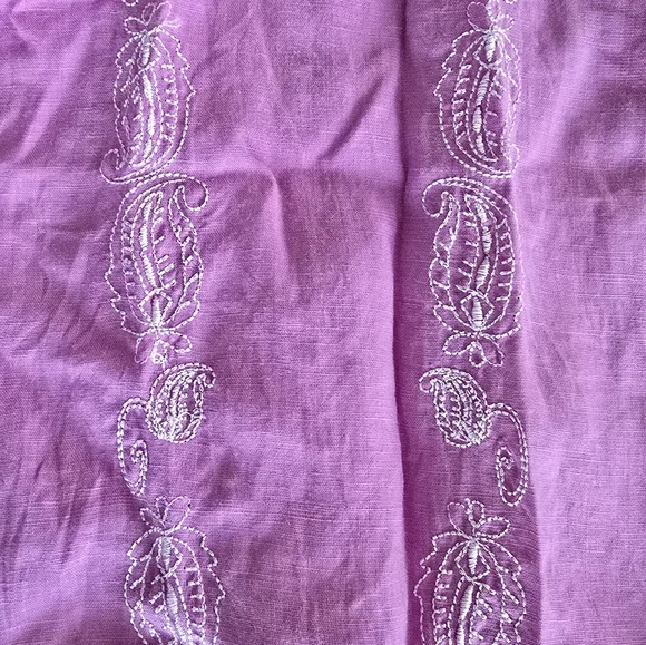 Havana Nines Embroidered Long-Sleeved Shirt - Orchid And White - 3XL - Picture 4 of 5